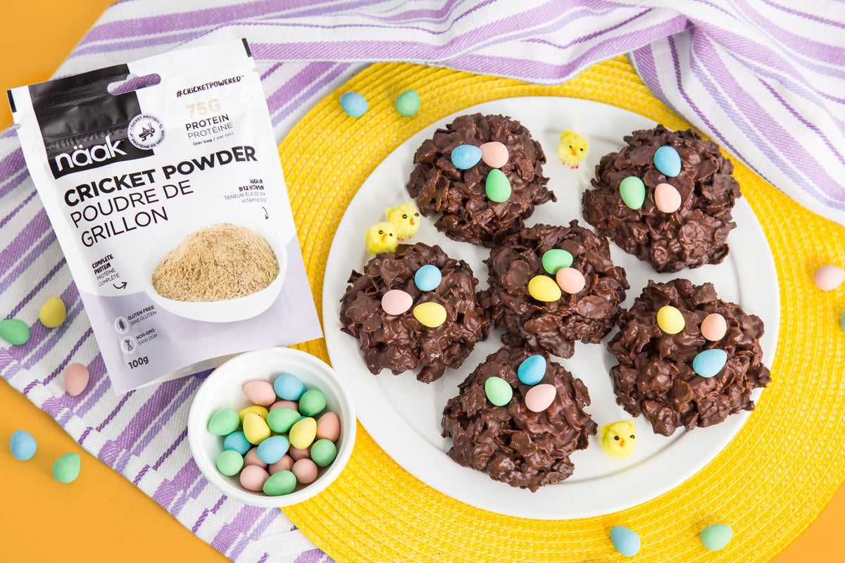 Recipe - Cricket Powder Chocolate Easter Nests